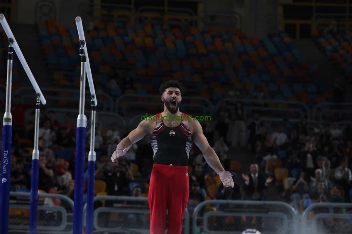 عمر العربي يتألق ويحصد ذهبية كأس العالم في الجمباز الفني