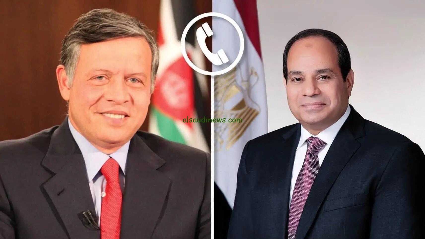 الرئيس السيسي يؤكد دعم مصر الكامل للأردن في مكافحة الإرهاب