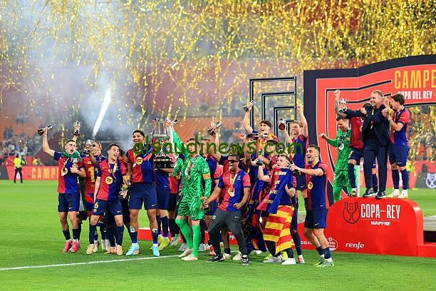 بيكيه يتحدث عن فوز برشلونة بكأس ملك إسبانيا