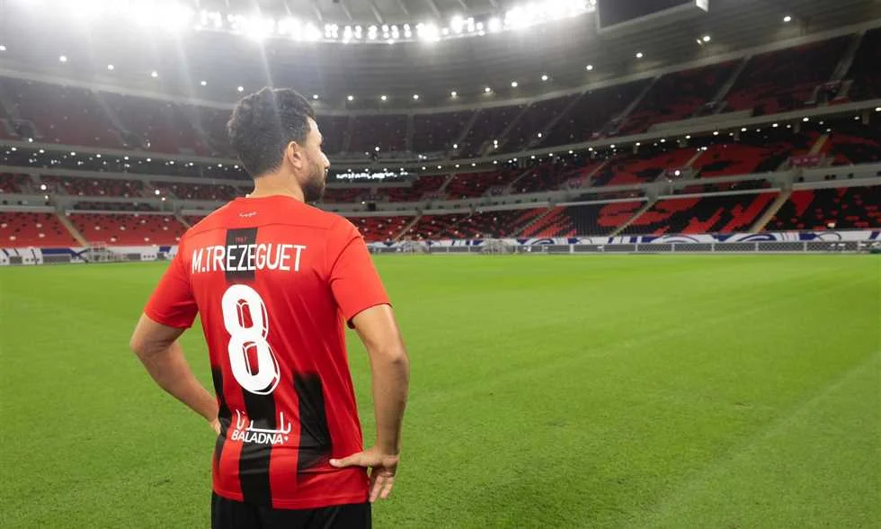 إصابة تريزيجيه خلال مباراة الريان وقطر في الدوري القطري