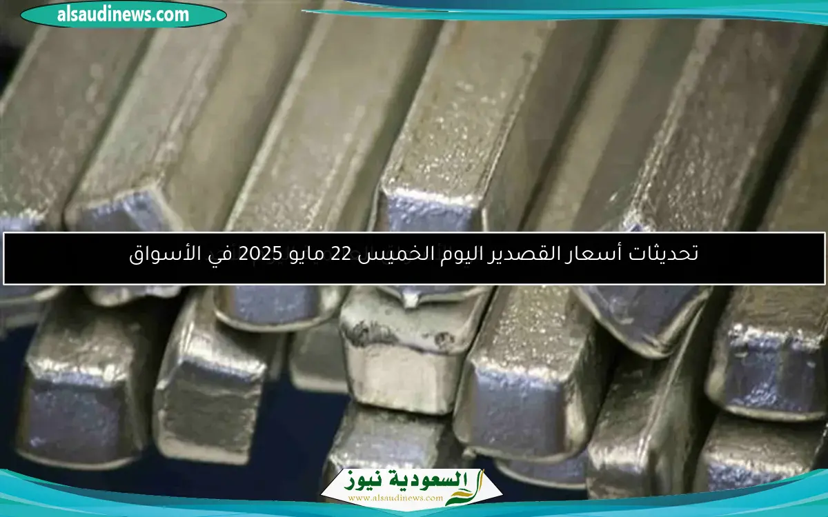 تحديثات أسعار القصدير اليوم الخميس 22 مايو 2025 في الأسواق