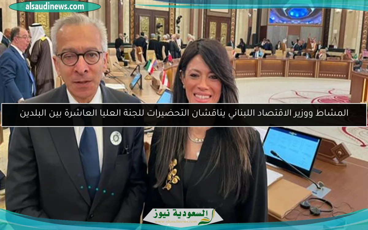 المشاط ووزير الاقتصاد اللبناني يناقشان التحضيرات للجنة العليا العاشرة بين البلدين