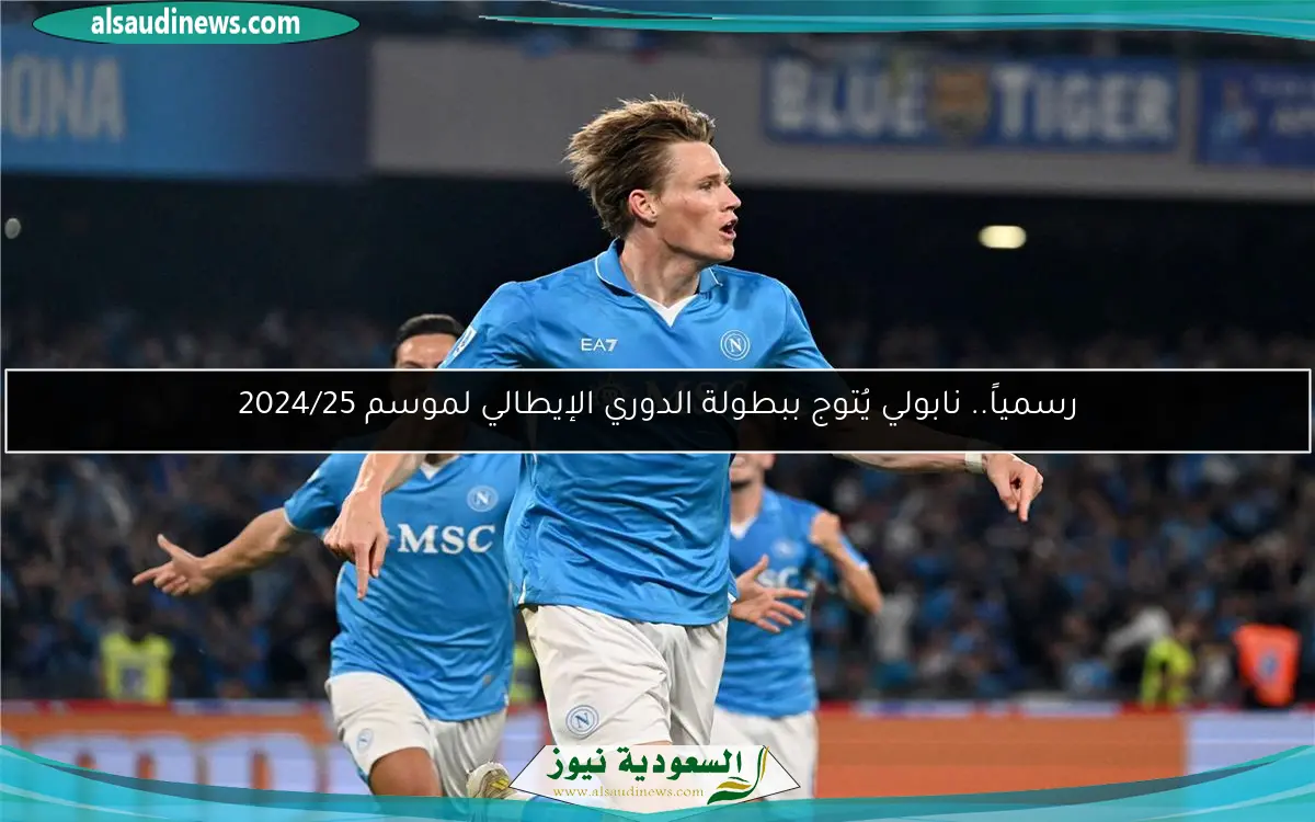 رسمياً.. نابولي يُتوج ببطولة الدوري الإيطالي لموسم 2024/25