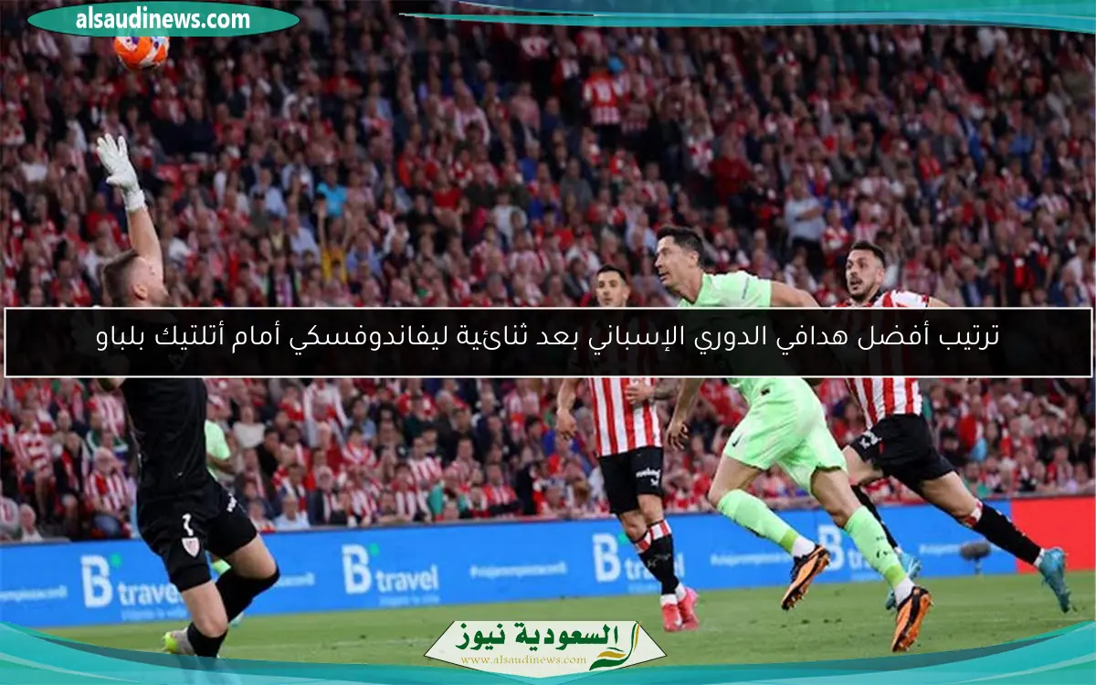 ترتيب أفضل هدافي الدوري الإسباني بعد ثنائية ليفاندوفسكي أمام أتلتيك بلباو