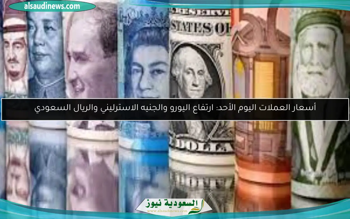 أسعار العملات اليوم الأحد: ارتفاع اليورو والجنيه الاسترليني والريال السعودي