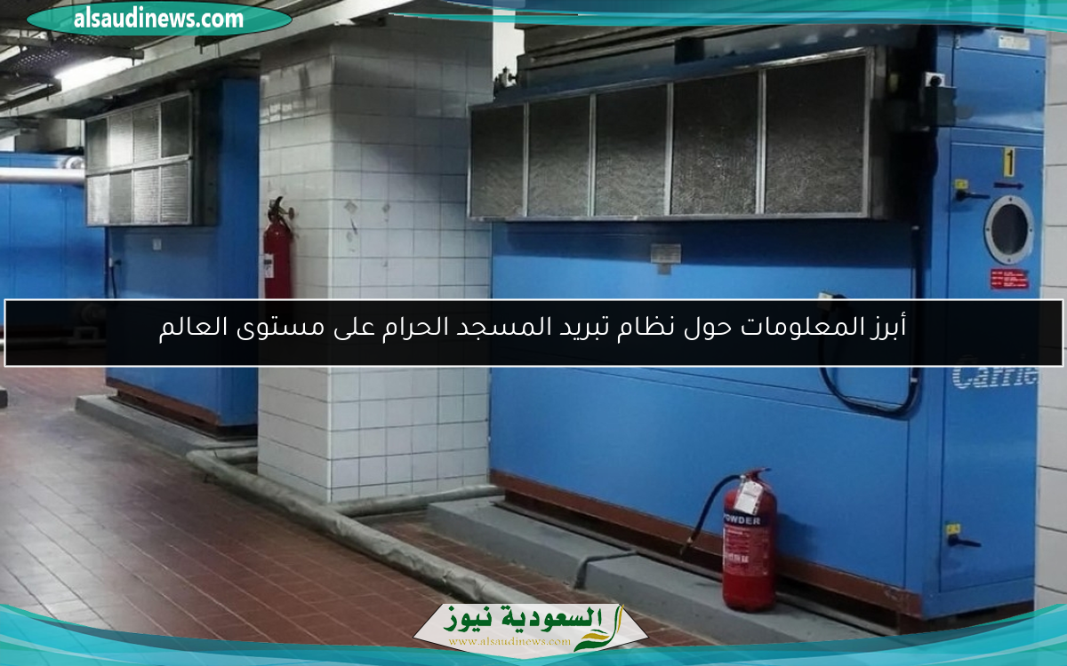 أبرز المعلومات حول نظام تبريد المسجد الحرام على مستوى العالم
