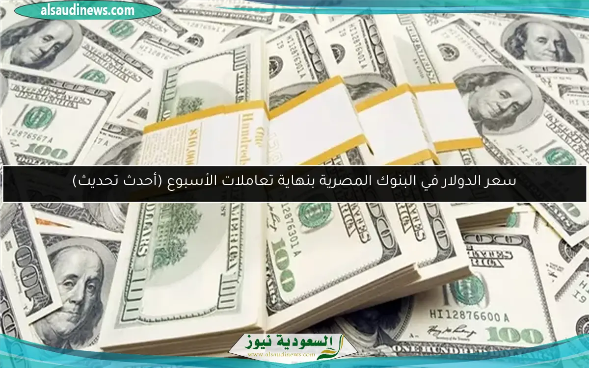 سعر الدولار في البنوك المصرية بنهاية تعاملات الأسبوع (أحدث تحديث)