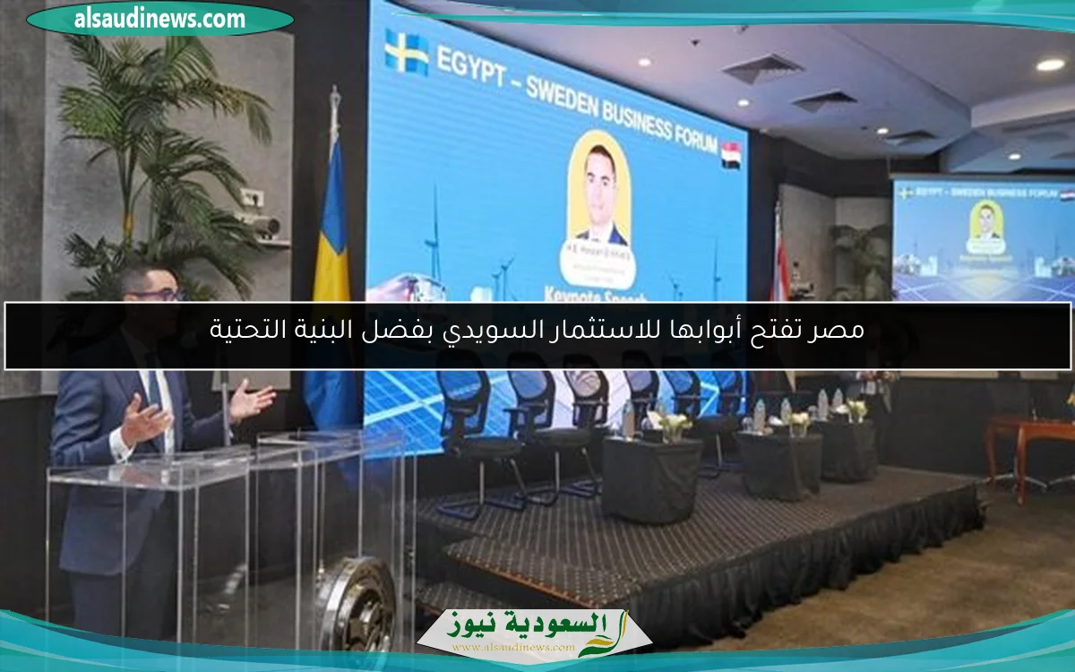 مصر تفتح أبوابها للاستثمار السويدي بفضل البنية التحتية