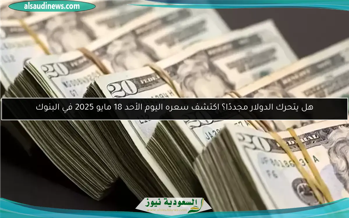 هل يتحرك الدولار مجددًا؟ اكتشف سعره اليوم الأحد 18 مايو 2025 في البنوك