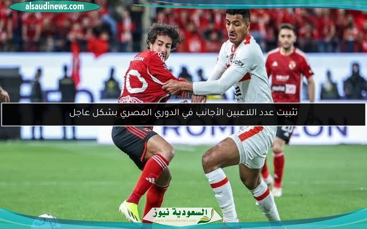 تثبيت عدد اللاعبين الأجانب في الدوري المصري بشكل عاجل