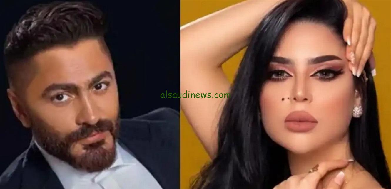 تامر حسني يرد على جليلة المغربية بعد فضح علاقتها به