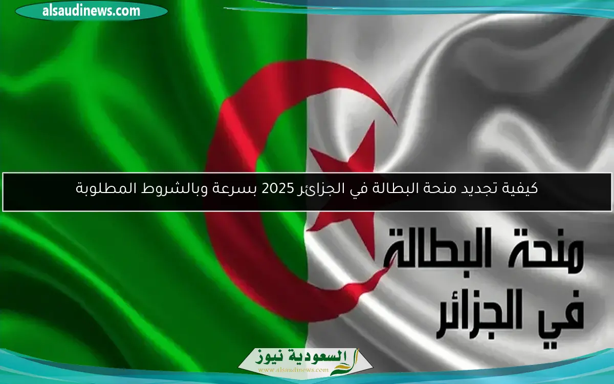 كيفية تجديد منحة البطالة في الجزائر 2025 بسرعة وبالشروط المطلوبة