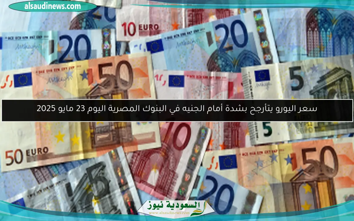 سعر اليورو يتأرجح بشدة أمام الجنيه في البنوك المصرية اليوم 23 مايو 2025