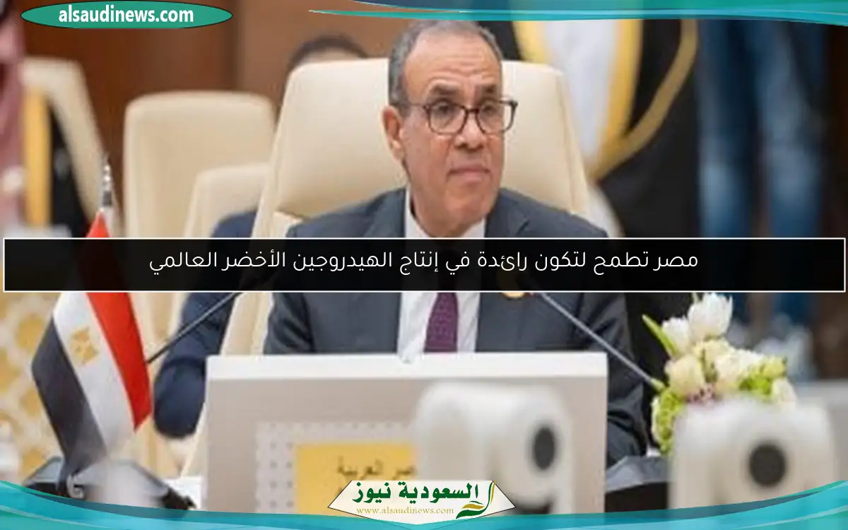 مصر تطمح لتكون رائدة في إنتاج الهيدروجين الأخضر العالمي